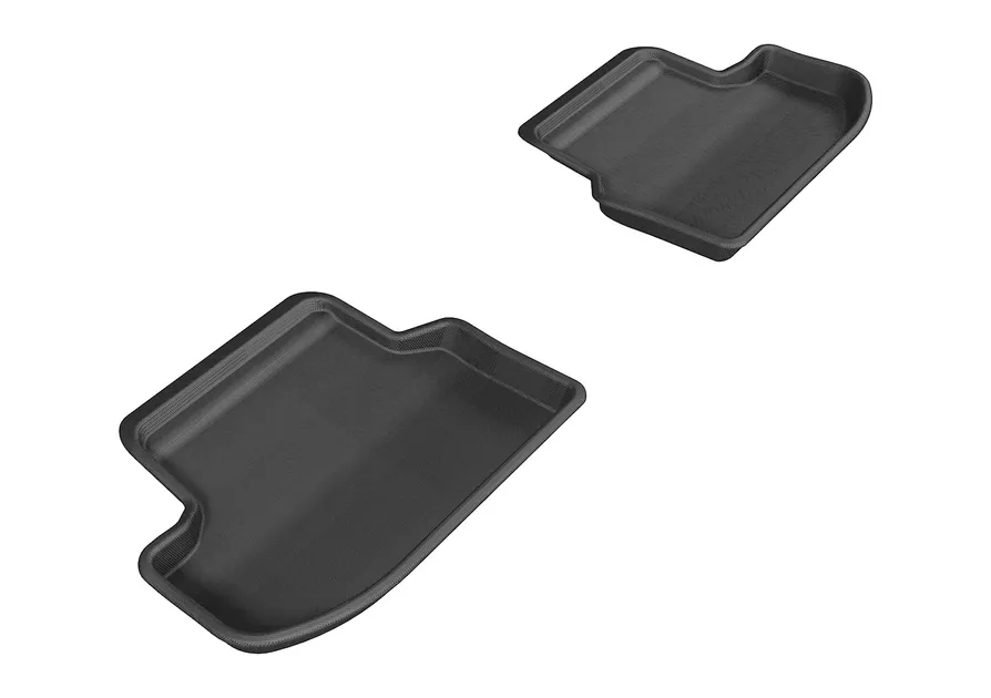 3D MAXpider Kagu 2nd Row Floormats For 15-20 BMW 5 Series F10 - Black